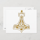 Thor's Hammer Postkarte (Vorne/Hinten)