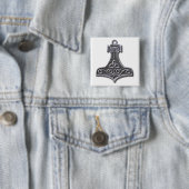 Thor's Hammer-silber Button (Beispiel)