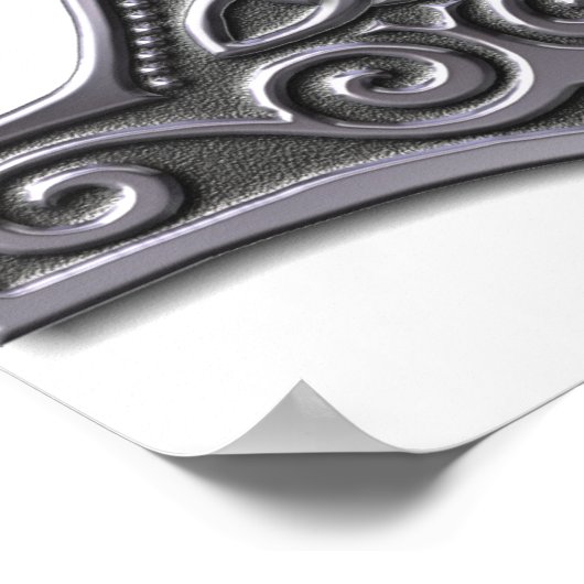 Thor's Hammer-silver Poster (Ecke)