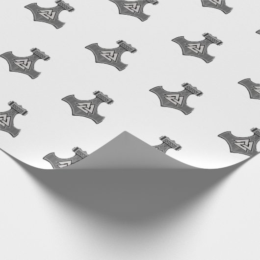 Thor's Hammer - Wrapping Paper Geschenkpapier (Ecke)