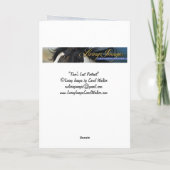 Thor's letzte Portrait Grußkarte Einladung (Rückseite)