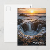 Thor's Well Oregon Coast Postkarte (Vorne/Hinten)