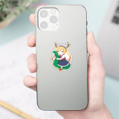 Thoru Chibi Dragon Maid Art Aufkleber (Telefon)