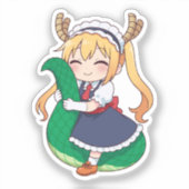 Thoru Chibi Dragon Maid Kunst Aufkleber (Vorderseite)