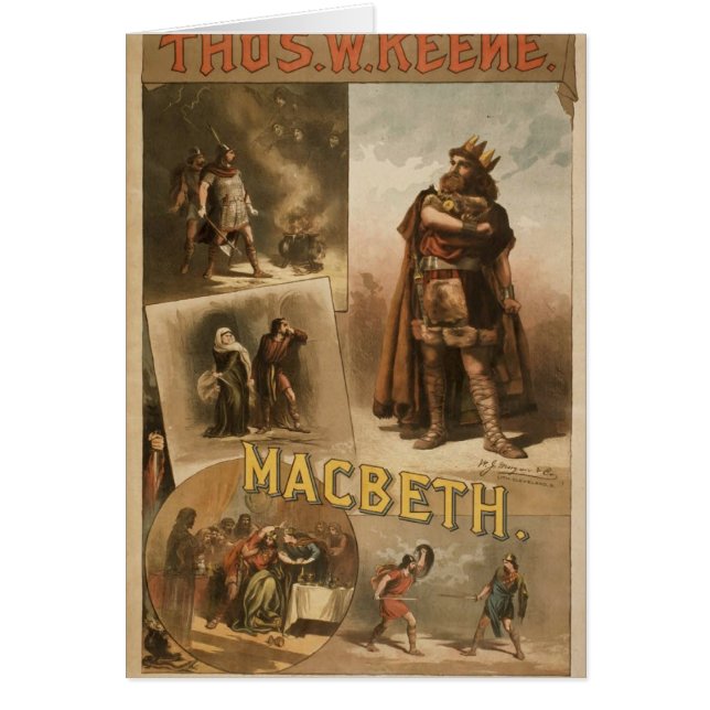 Thos. W. Keene, Retro Theater "Macbeth" (Vorne)