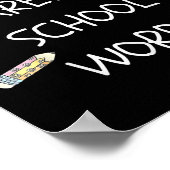 Those Aren't School Words Funny Educator Professor Poster (Ecke)