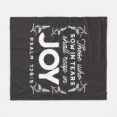 Those Who Sow in Tears Shall Reap in Joy Quotes Fleecedecke (Vorderseite (Horizontal))