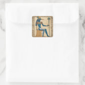 Thoth, alter ägyptischer Gott Quadratischer Aufkleber (Tasche)
