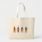 Thoth-Anubis-Hathor-Ra Jumbo Stoffbeutel (Vorne)