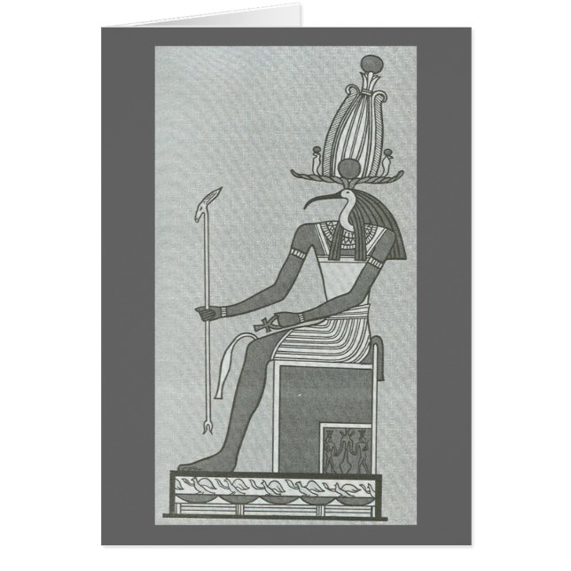 Thoth, das auf seinem Thron sitzt (Vorne)