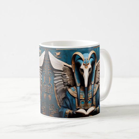 Thoth, der alte ägyptische Gott der Weisheit, schr Kaffeetasse (VorderseiteRechts)