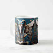 Thoth, der alte ägyptische Gott der Weisheit, schr Kaffeetasse (Vorderseite Links)