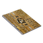 Thoth - Djhuty Egytian God- Gold und Perle Notizblock (Rechte Seite)