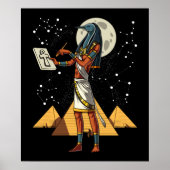 Thoth Egyptian God Ancient Pyramids Mythology Poster (Vorne)