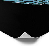 Thoth Egyptian God Ankh Scarab Altes Symbol Poster (Ecke)