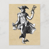 Thoth Hermes Medieval Alchemist Postkarte (Vorderseite)