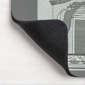 Thoth sitzt auf seinem Thron Mousepad (Ecke)