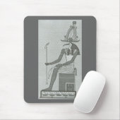 Thoth sitzt auf seinem Thron Mousepad (Mit Mouse)