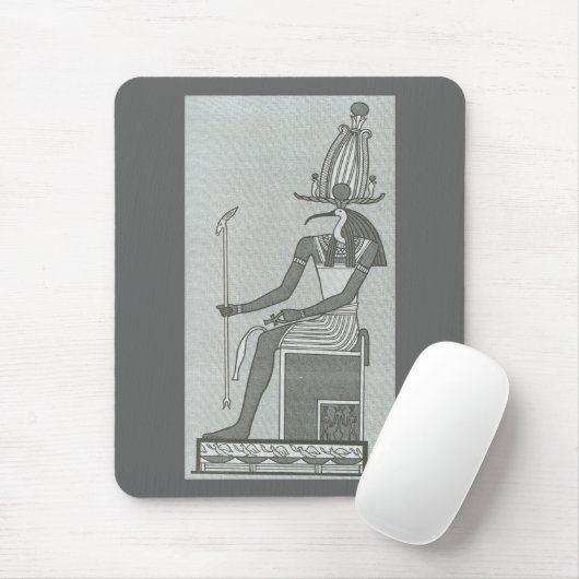 Thoth sitzt auf seinem Thron Mousepad (Mit Mouse)