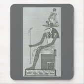 Thoth sitzt auf seinem Thron Mousepad (Vorne)