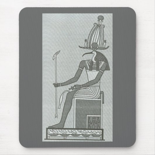 Thoth sitzt auf seinem Thron Mousepad (Vorne)