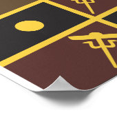 "Thoth Tarot" Rose Cross Lamen Poster (Ecke)