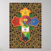 "Thoth Tarot" Rose Cross Lamen Poster (Vorne)