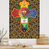 "Thoth Tarot" Rose Cross Lamen Poster (Küche)