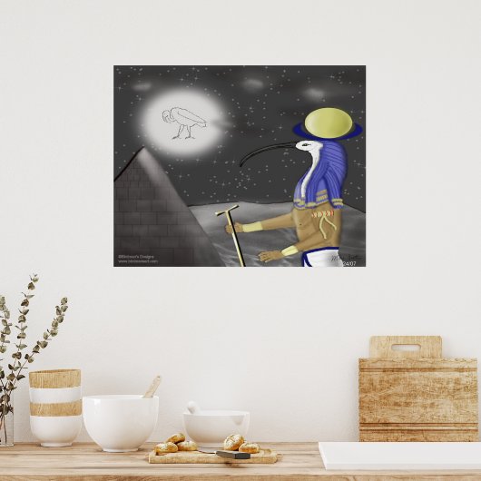 Thoth_The Moon Deity Poster (Küche)