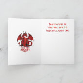 Thou Art Mighty Match Day Motif Karte (Innenseite)