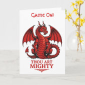 Thou Art Mighty Match Day Motif Karte (Gelbe Blume)