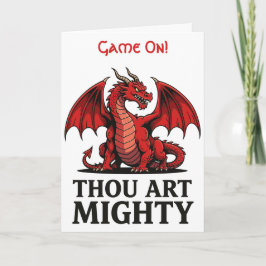 Thou Art Mighty Red Dragon Karte