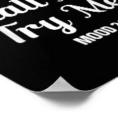 Thou Shall Not Try Me Funny Quotes Mom Mothers Day Poster (Ecke)