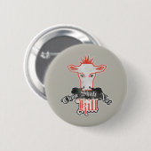 Thou Shalt nicht Tötung vegan Button (Vorne & Hinten)