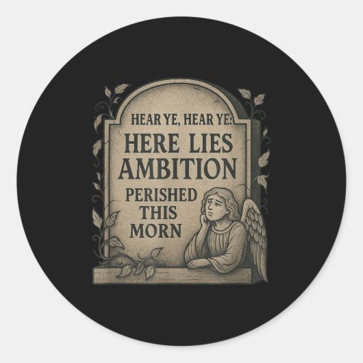 Thou Shalt Not Slack_ A Medieval Guide To Producti Runder Aufkleber (Vorderseite)