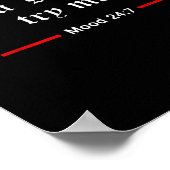 Thou Shalt Not Try Me Mood 24 7 Women  Poster (Ecke)
