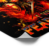 Though I Walk The Valley I Will Fear No Evil Quote Poster (Ecke)