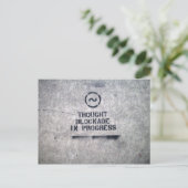 Thought Blockade Postkarte (Stehend Vorderseite)
