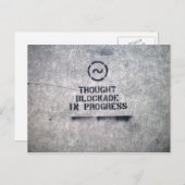 Thought Blockade Postkarte (Vorne/Hinten)
