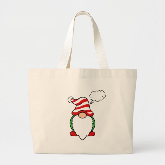Thought Bubble Gnome Jumbo Stoffbeutel (Vorne)