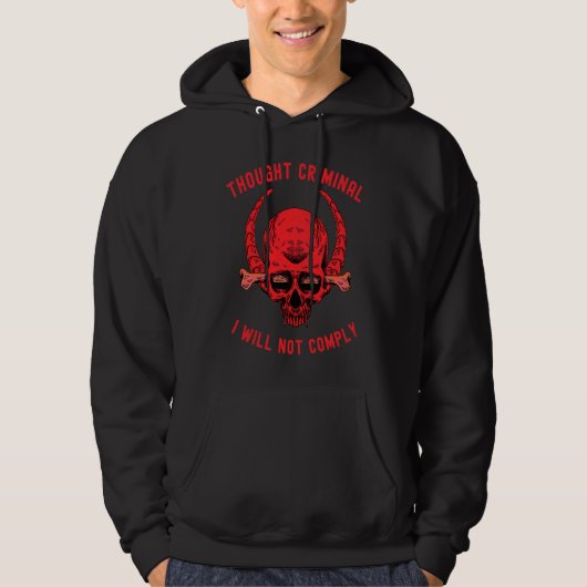 Thought Criminal Great Reset Ministry of Truth  1 Hoodie (Vorderseite)