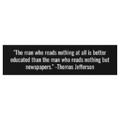 Thought Provoking Thomas Jefferson Autoaufkleber