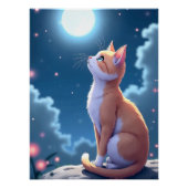 thoughtful cat poster (Vorderseite)