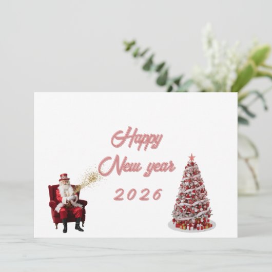 Thoughtful Holiday Greeting Card (Stehend Vorderseite)