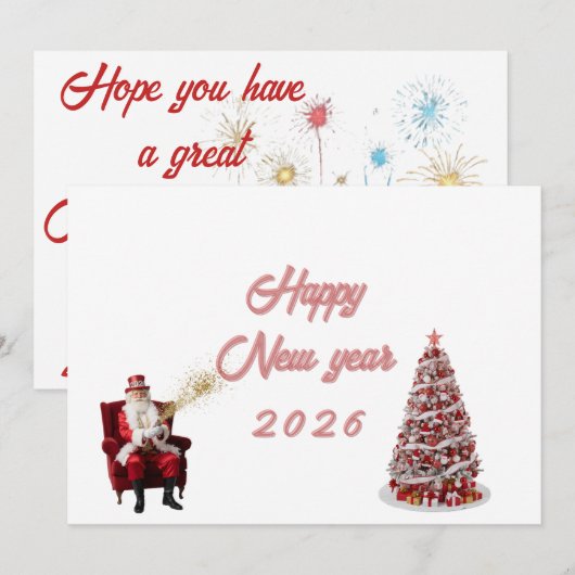 Thoughtful Holiday Greeting Card (Vorne/Hinten)