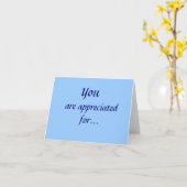 Thoughtful Thursday - Blue Karte (Gelbe Blume)