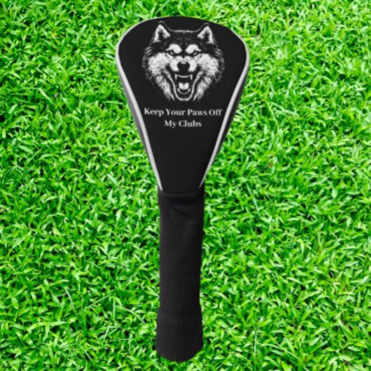 Thoughtful wolf Gift Golf Headcover