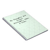 Thoughts Always Straight Like A Line Math Logic Notizblock (Rechte Seite)