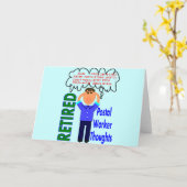 "Thoughts" - Funny Zip-Codes für veraltete Postarb Karte (Gelbe Blume)