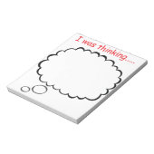 Thoughts Notepad Notizblock (Rotiert)